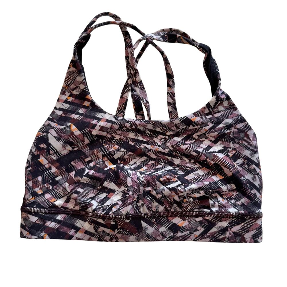 Lululemon Purple Energy Bra Medium Support Sports Bra 2